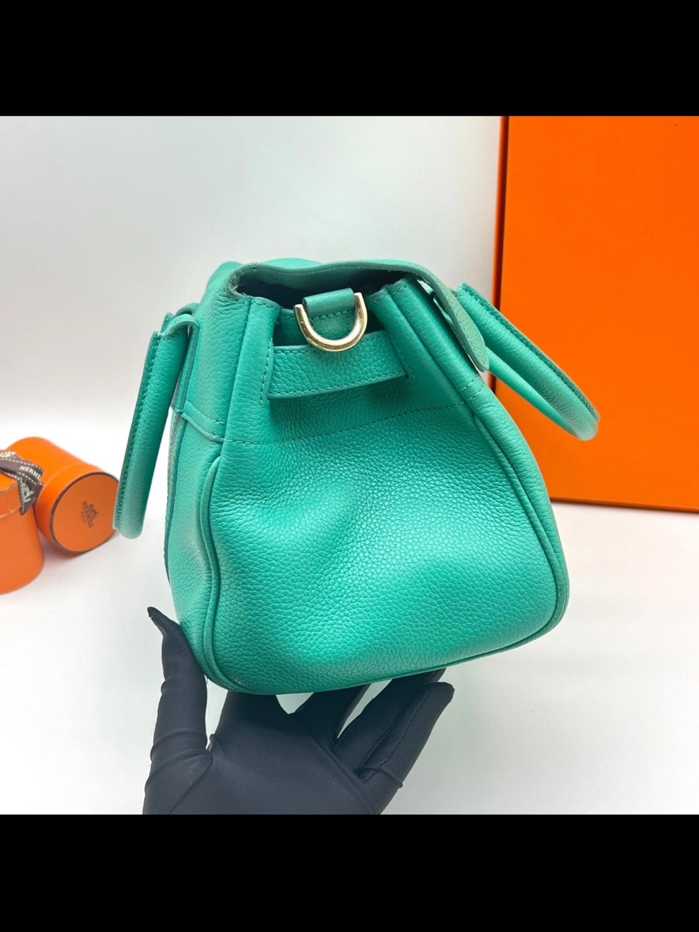 Mulberry Turquoise Leather Satchel - Picture 6 of 16
